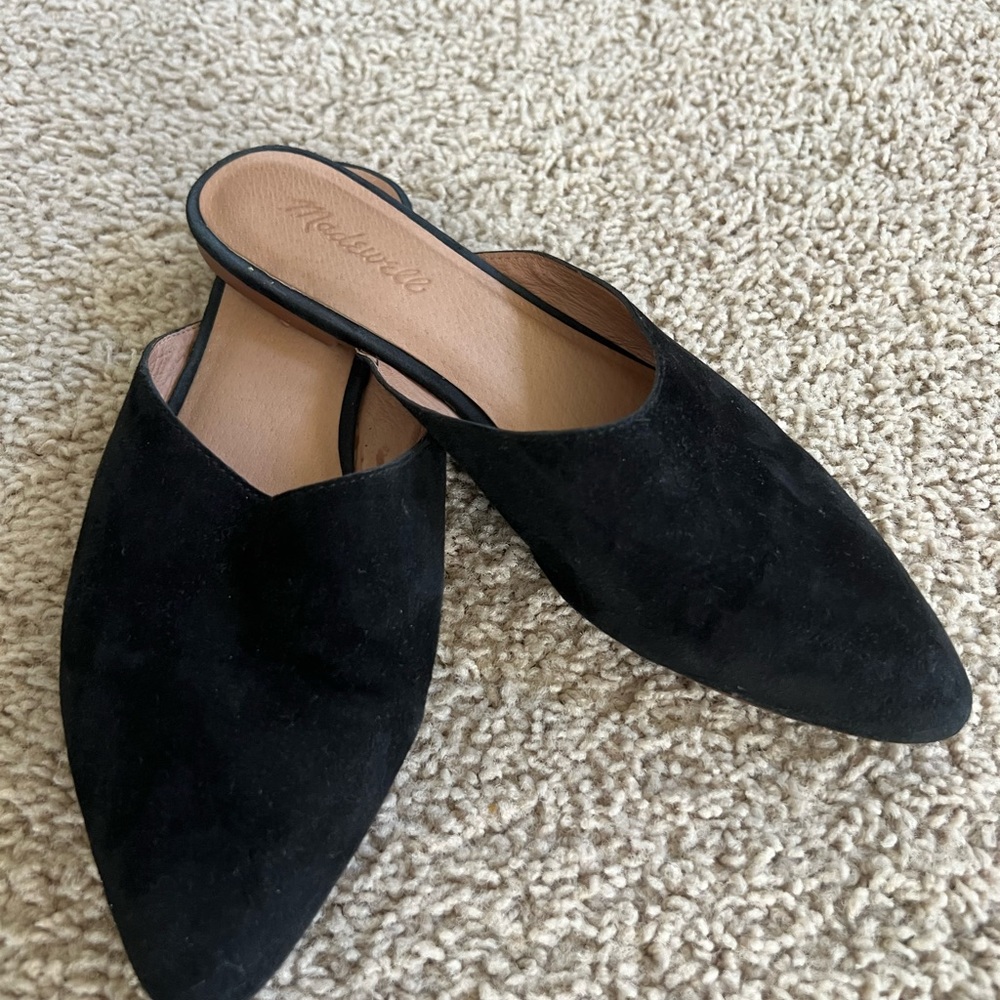 Madewell leather suede mule